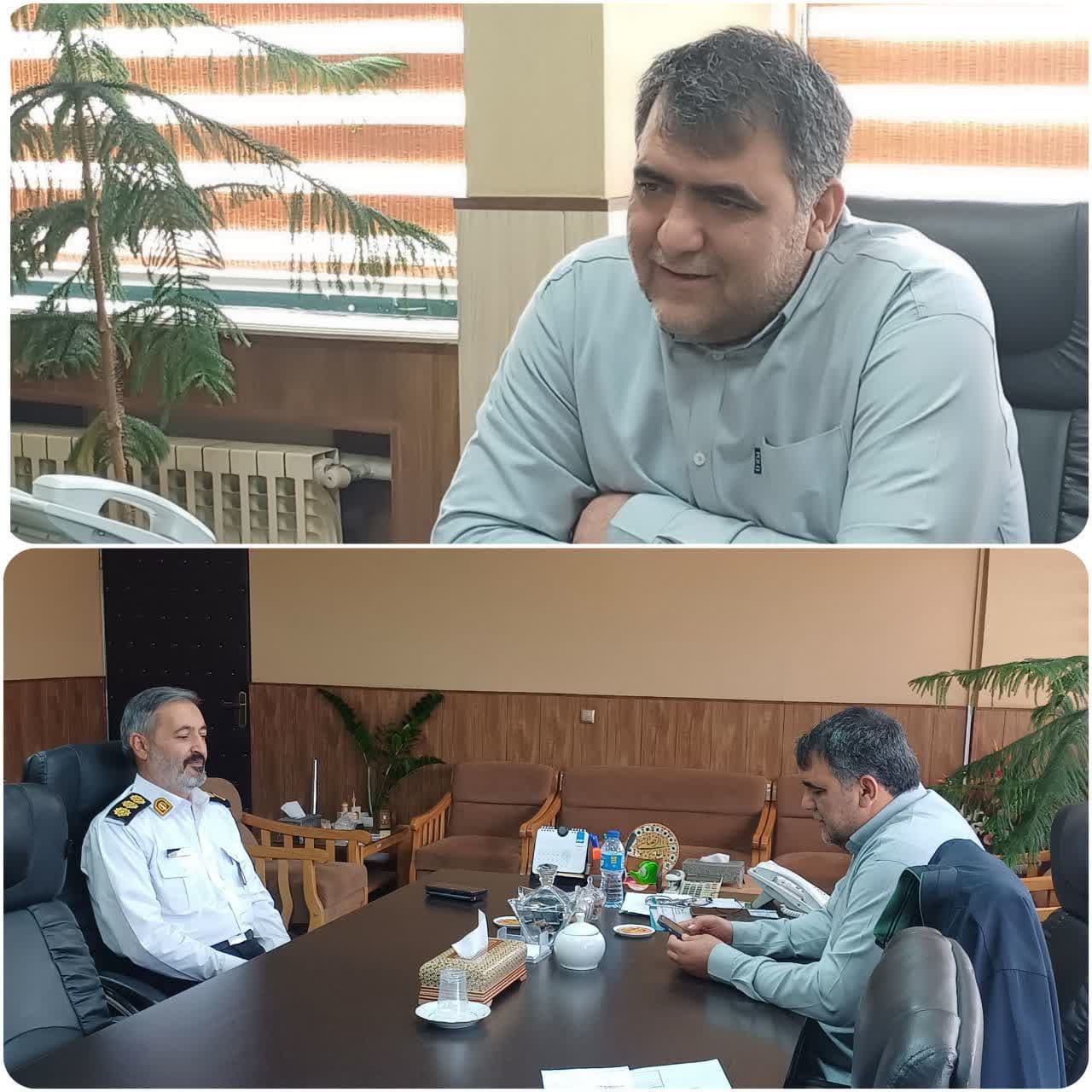  دیدار سرهنگ کبیری، فرماندهی پلیس راهور استان